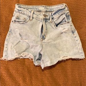 High rise Jean shorts